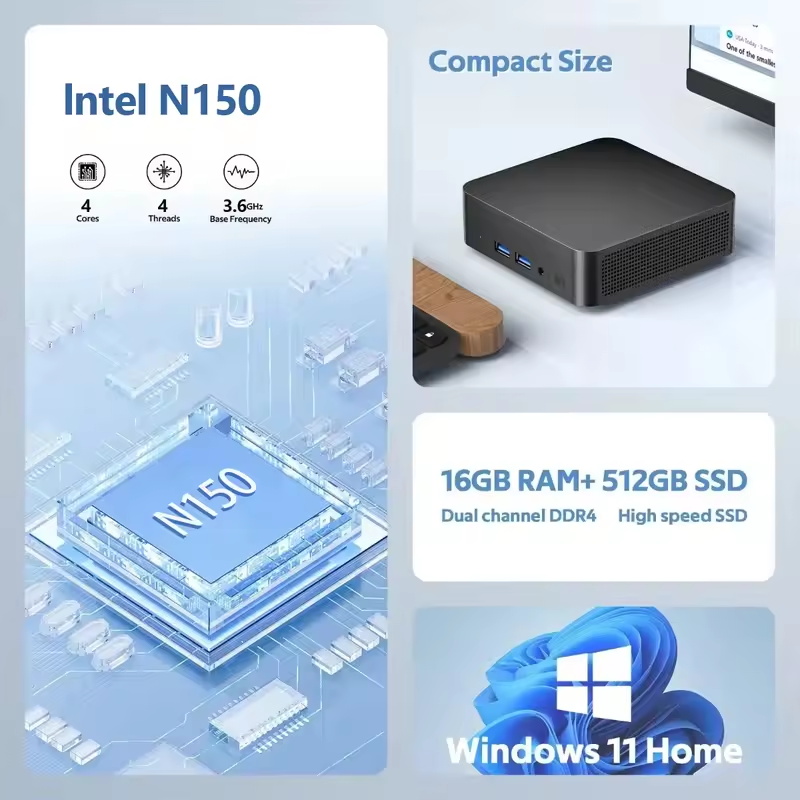 Mini PC Portable Intel N150 20 - Pc Gaming Lounge avis et prix